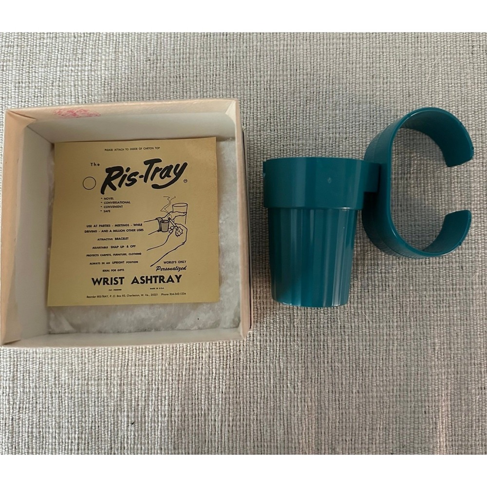 Vintage Ris-tray Wrist Ashtray NEW RARE! One Of A Kind